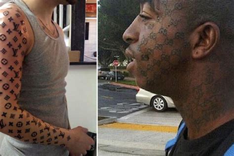 lawyer gucci face tattoo